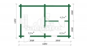 4×6 м Профилированный брус с мансардой фото 1