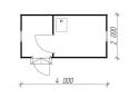 2×4 м Каркасная баня фото 1